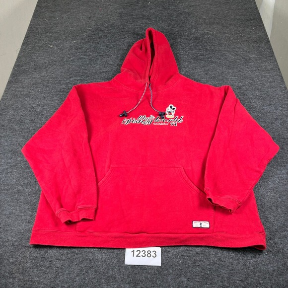 Walt Disney World Other - Walt Disney World Mickey Mouse Hoodie Red XXXL Embroidered Established 1971